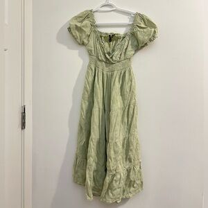 Forever 21 Light Green Maxi Dress